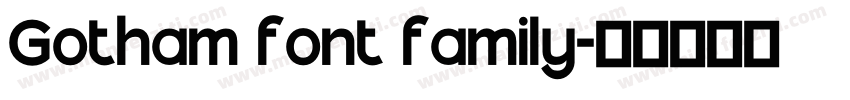 Gotham font family字体转换